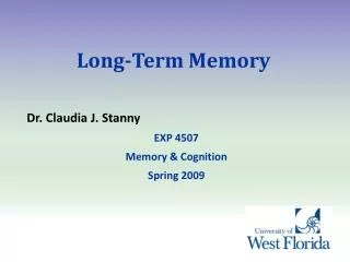 Long-Term Memory