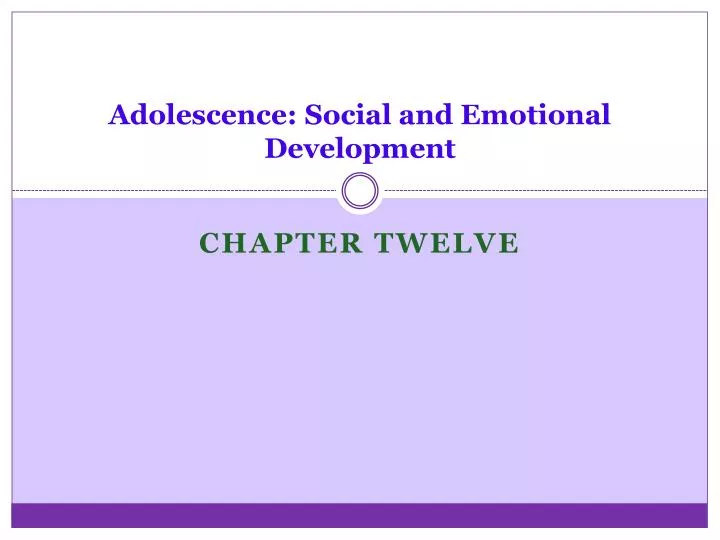 adolescence social and emotional development