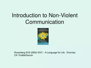 Introduction to Non-Violent Communication