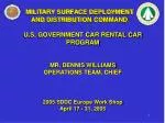 MILITARY SURFACE DEPLOYMENT AND DISTRIBUTION COMMAND - slide 1