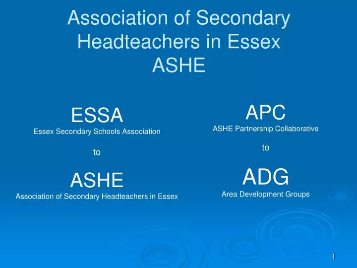 association of secondary headteachers in essex ashe