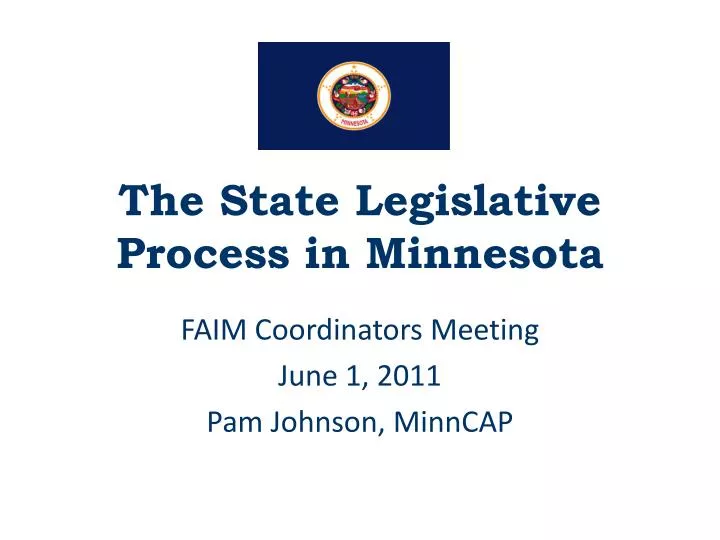 the state legislative process in minnesota
