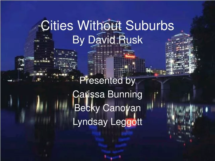 cities without suburbs by david rusk