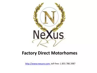 24V - Class B+ 24' ft. Motorhomes, Factory Direct by NeXus