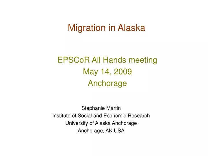 migration in alaska