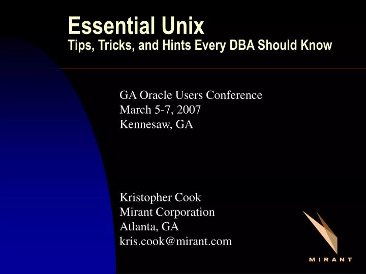 essential unix tips tricks and hints every dba should know