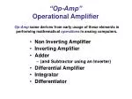“Op-Amp” Operational Amplifier - slide 1