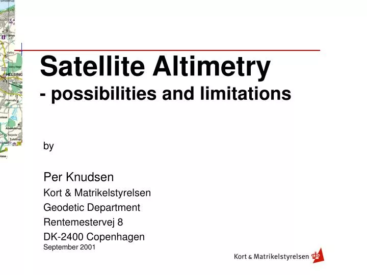 satellite altimetry possibilities and limitations