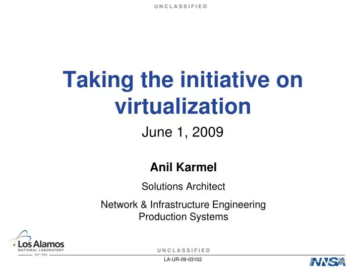 taking the initiative on virtualization