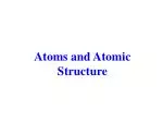 Atoms and Atomic Structure - slide 1