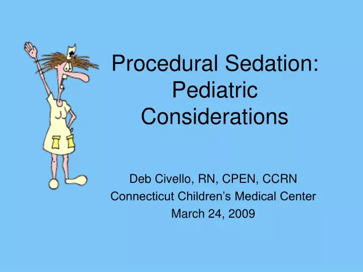procedural sedation pediatric considerations