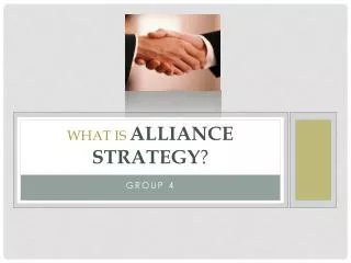 What is Alliance Strategy ?
