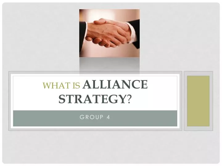 what is alliance strategy