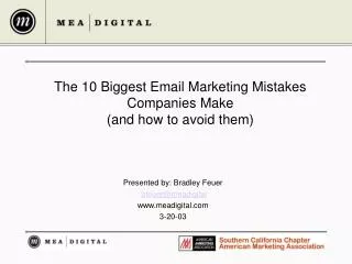 The 10 Biggest Email Marketing Mistakes Companies Make (and how to avoid them)