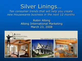 Silver Linings… Ten consumer trends that will help you create new Housewares business in the next 12 months