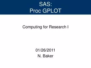 SAS: Proc GPLOT