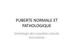PUBERTE NORMALE ET PATHOLOGIQUE - slide 1
