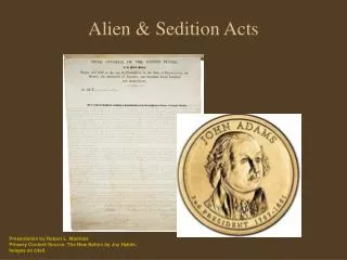 Alien &amp; Sedition Acts