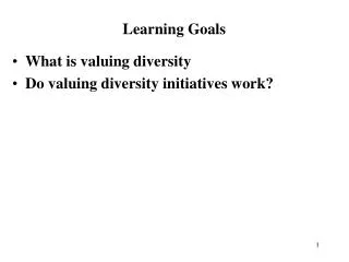 What is valuing diversity Do valuing diversity initiatives work?