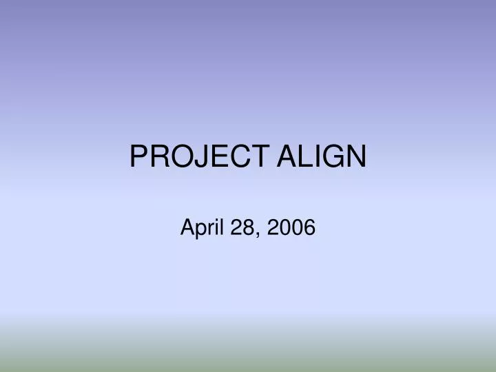 project align