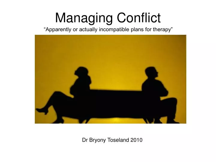 managing conflict