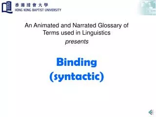 Binding (syntactic)
