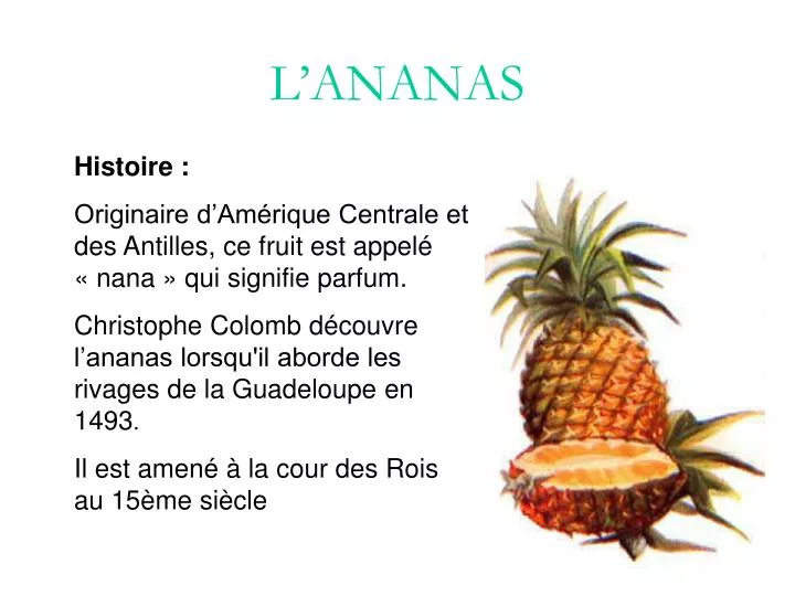 l ananas