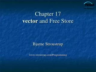 Chapter 17 vector and Free Store