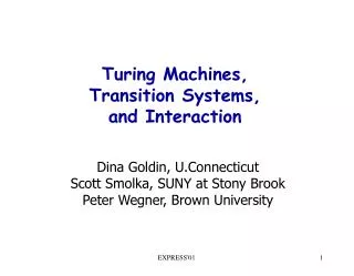 Turing Machines, Transition Systems, and Interaction