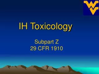 IH Toxicology
