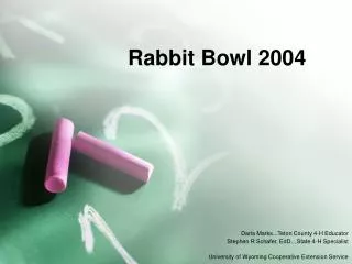 Rabbit Bowl 2004