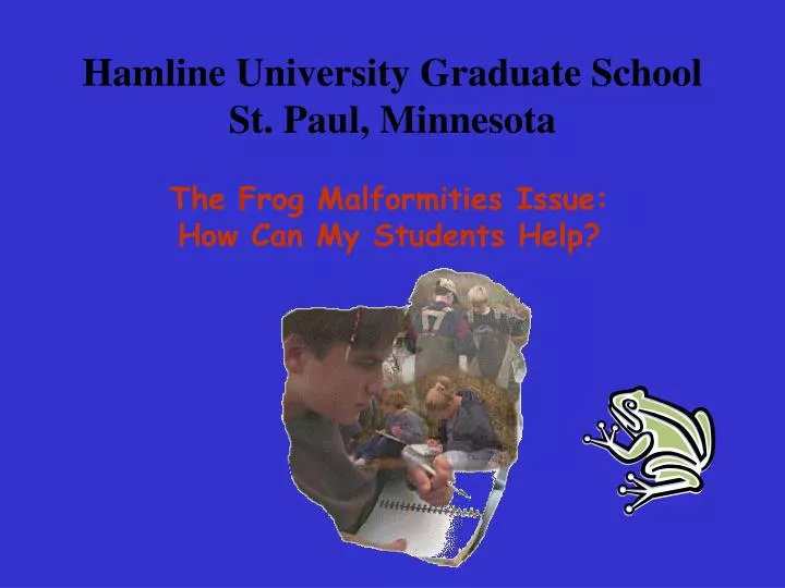 hamline university graduate school st paul minnesota