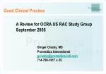 Good Clinical Practice - slide 1