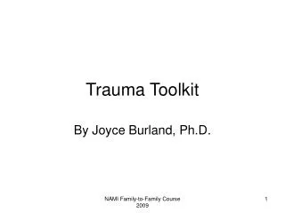 Trauma Toolkit