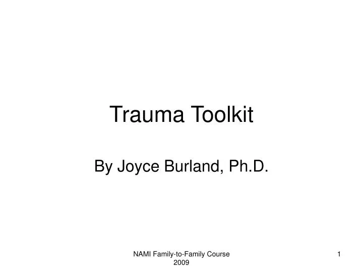 trauma toolkit