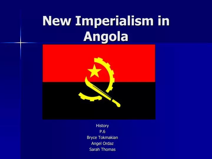 new imperialism in angola