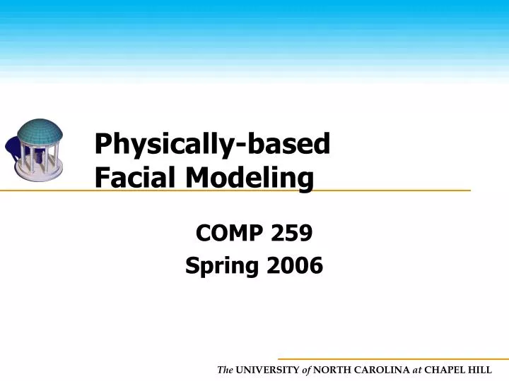 physically based facial modeling