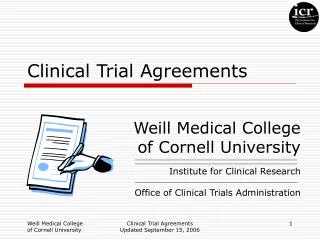 Clinical Trial Agreements