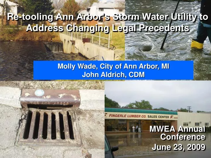 re tooling ann arbor s storm water utility to address changing legal precedents