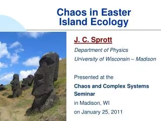 Chaos in Easter Island Ecology