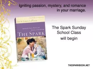 Igniting passion, mystery, and romance in your marriage.