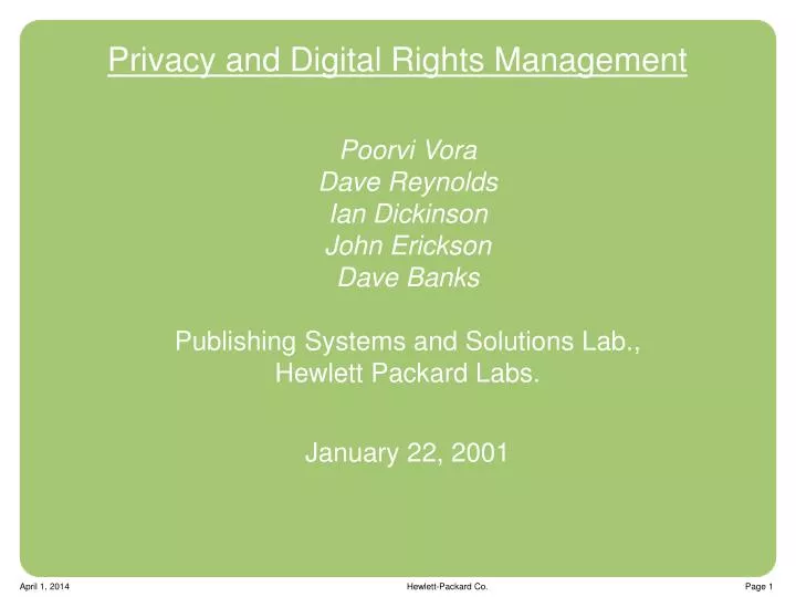 privacy and digital rights management