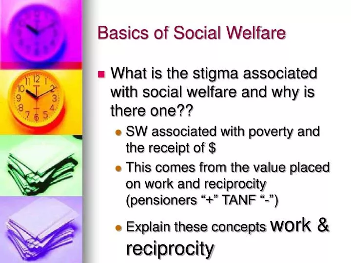 basics of social welfare