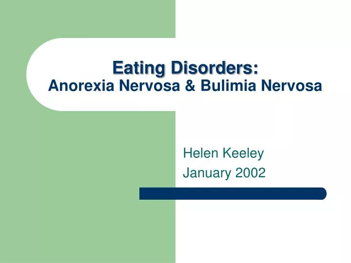 eating disorders anorexia nervosa bulimia nervosa