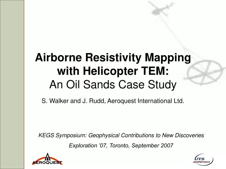 airborne resistivity mapping with helicopter tem an oil sands case study