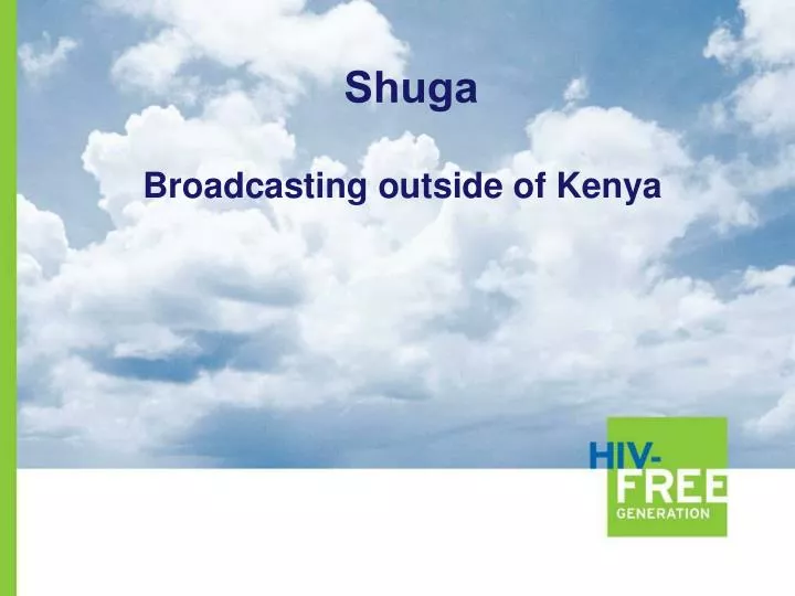 broadcasting outside of kenya