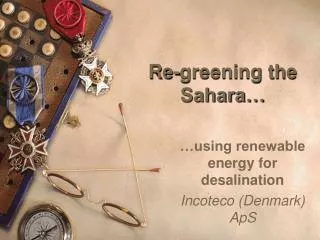 Re-greening the Sahara…