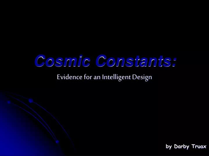 cosmic constants