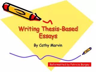 Writing Thesis-Based Essays