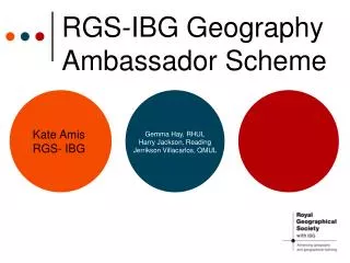 RGS-IBG Geography Ambassador Scheme